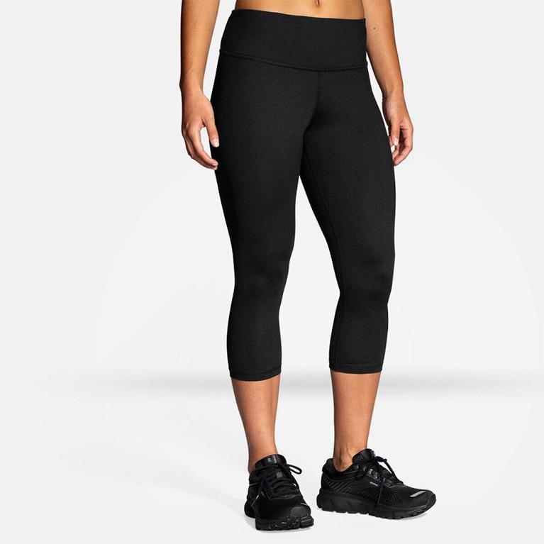 Brooks Greenlight Essential Capri Women's Running Pants - Grey (78140-STUH)